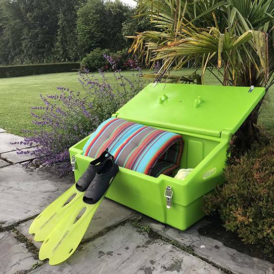 Coffre de jardin 100l avec grenouillères-plast'up rotomoulage - Imagen 2