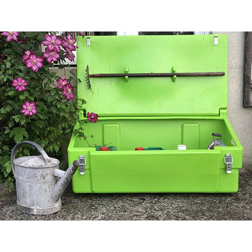 Coffre de jardin 100l avec grenouillères-plast'up rotomoulage - Imagen 4