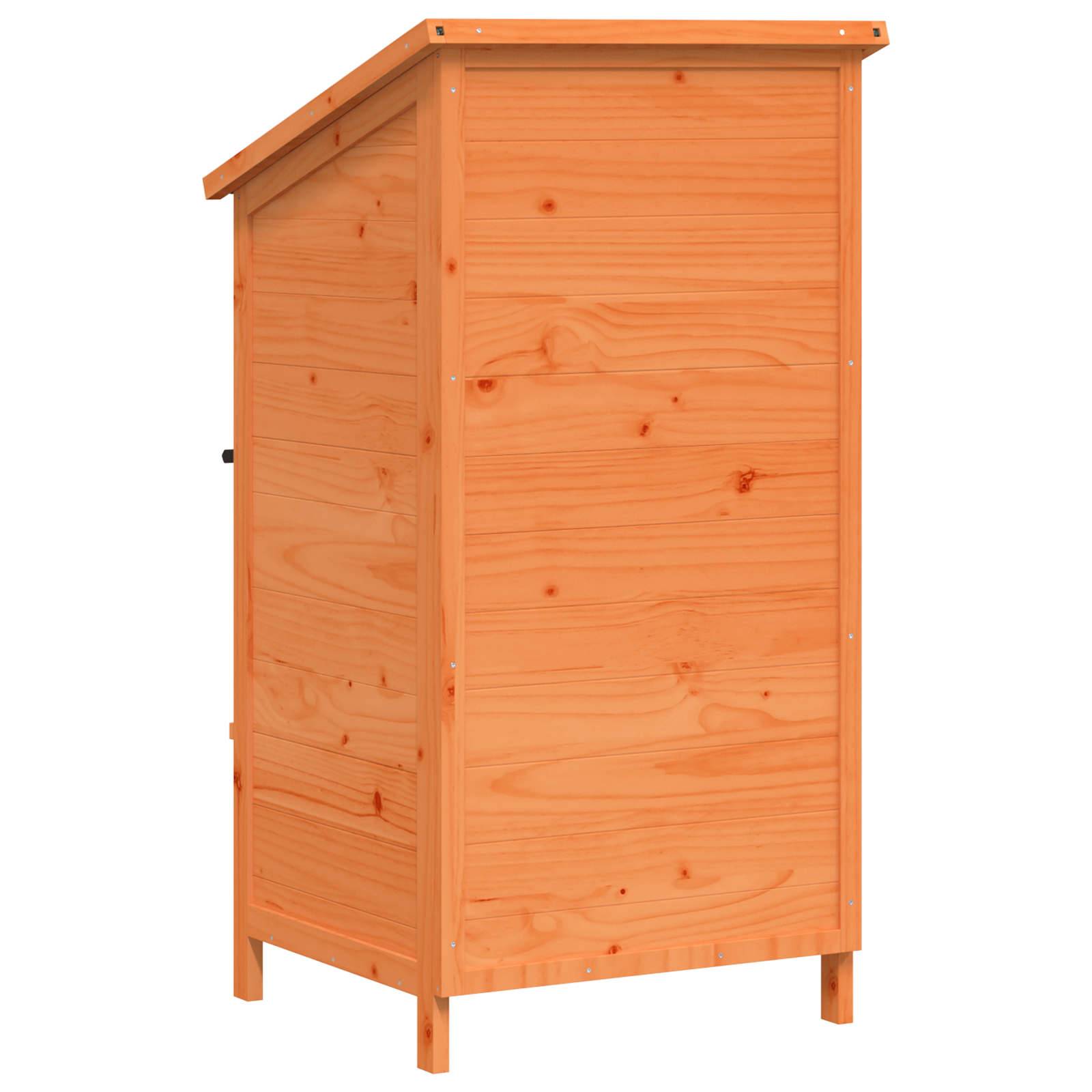 Vidaxl - Abri de jardin Marron 59,5 x 56 x 113,5 cm Bois de Sapin Massif 0.3m² vidaXL 42033471 - Image 8
