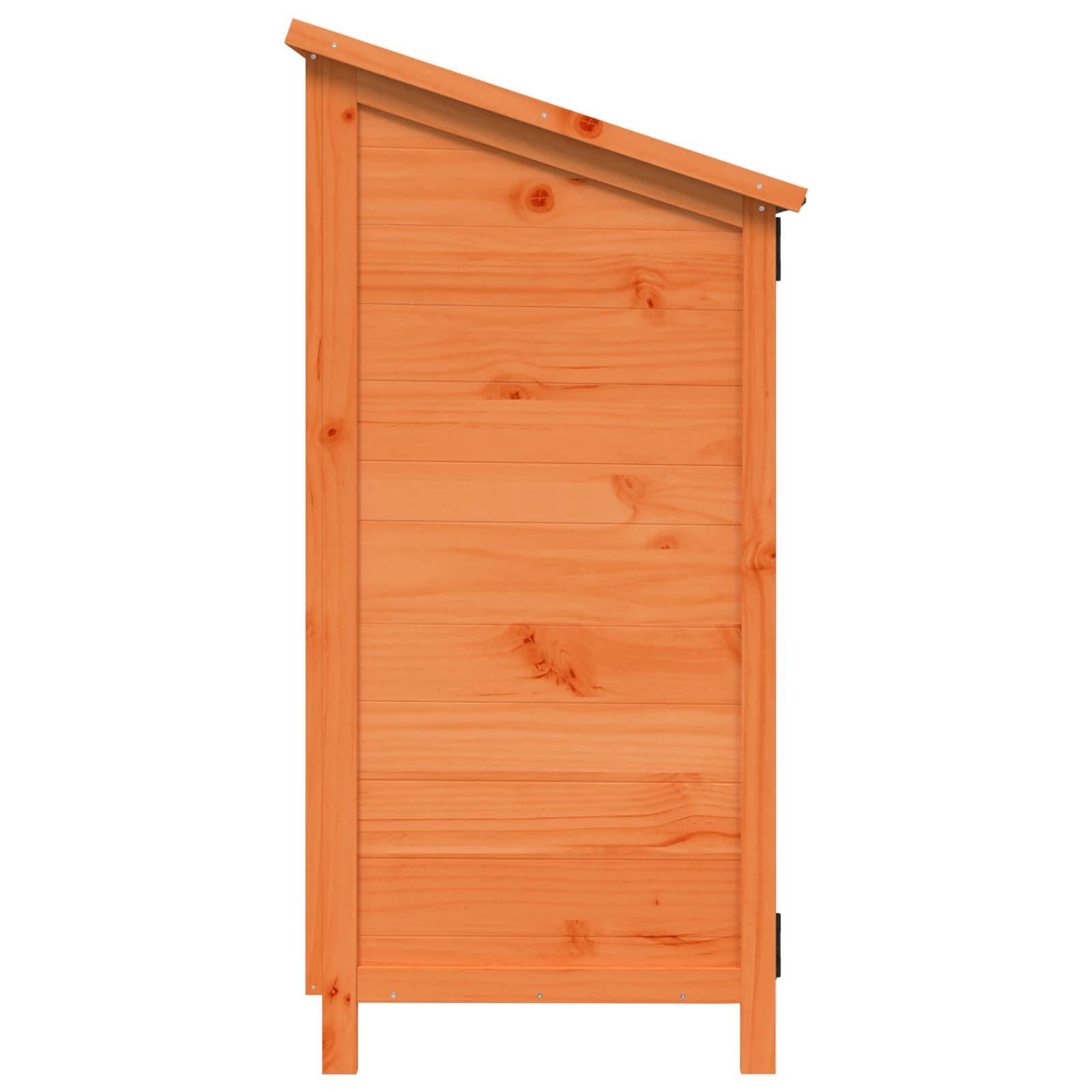 Vidaxl - Abri de jardin Marron 59,5 x 56 x 113,5 cm Bois de Sapin Massif 0.3m² vidaXL 42033471 - Image 7
