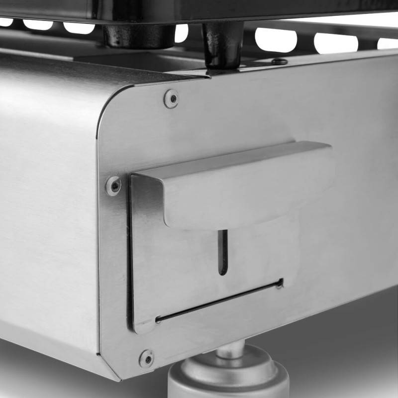 Brasero - Plancha gaz Silvia IIG Evo 3 feux – BRASERO BY FAVEX – Plaque fonte émaillée 6 mm – 7,95 kW – 67 x 34 cm – 8 à 10 convives – Housse - Imagen 10