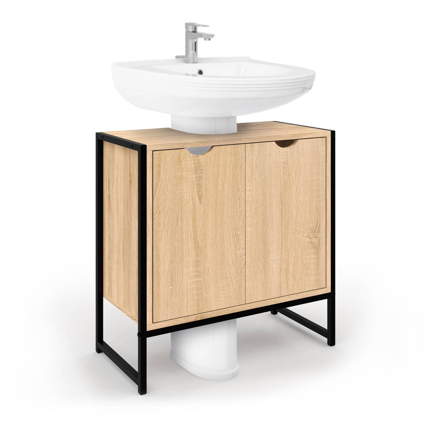 Meuble sous lavabo salle de bain DETROIT design industriel - Image 2