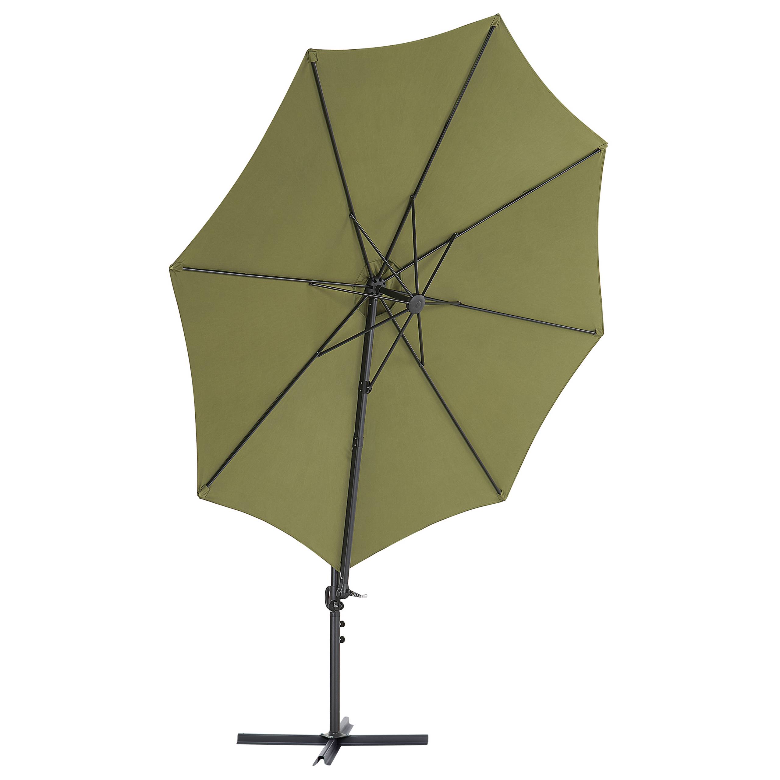 Beliani - Parasol déporté Tissu Vert olive SAVONA II - Beliani - Imagen 3