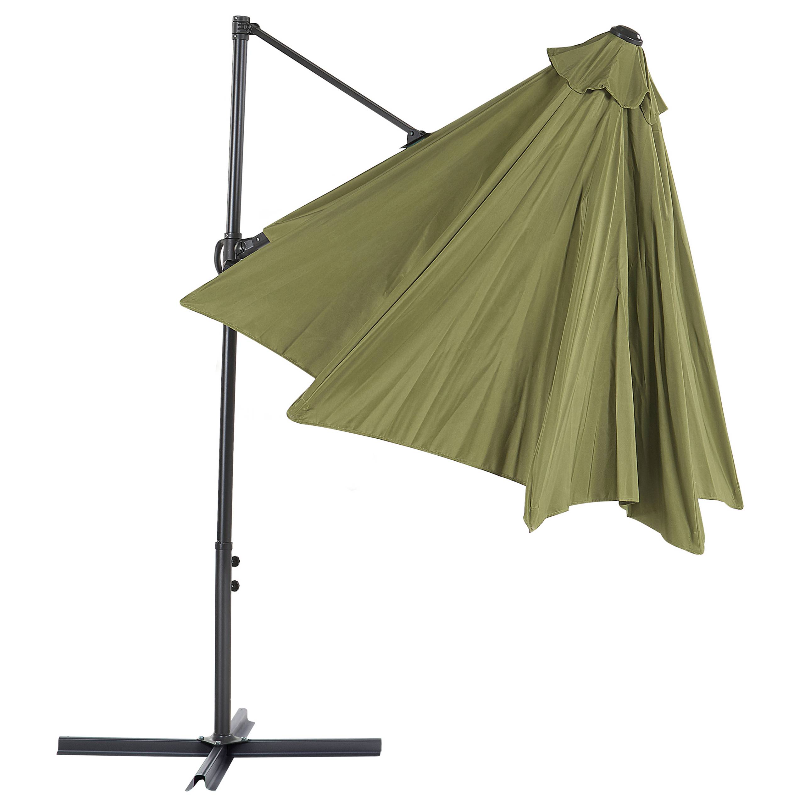 Beliani - Parasol déporté Tissu Vert olive SAVONA II - Beliani - Imagen 4