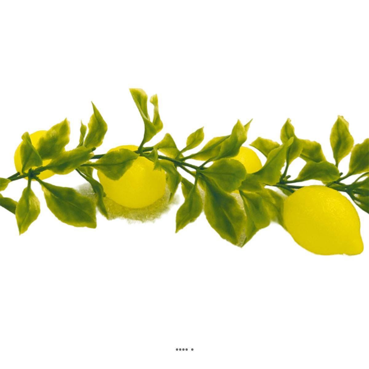 Artificielles - Guirlande de 20 citrons artificiels en Plastique soufflé L 2 m - Imagen 3