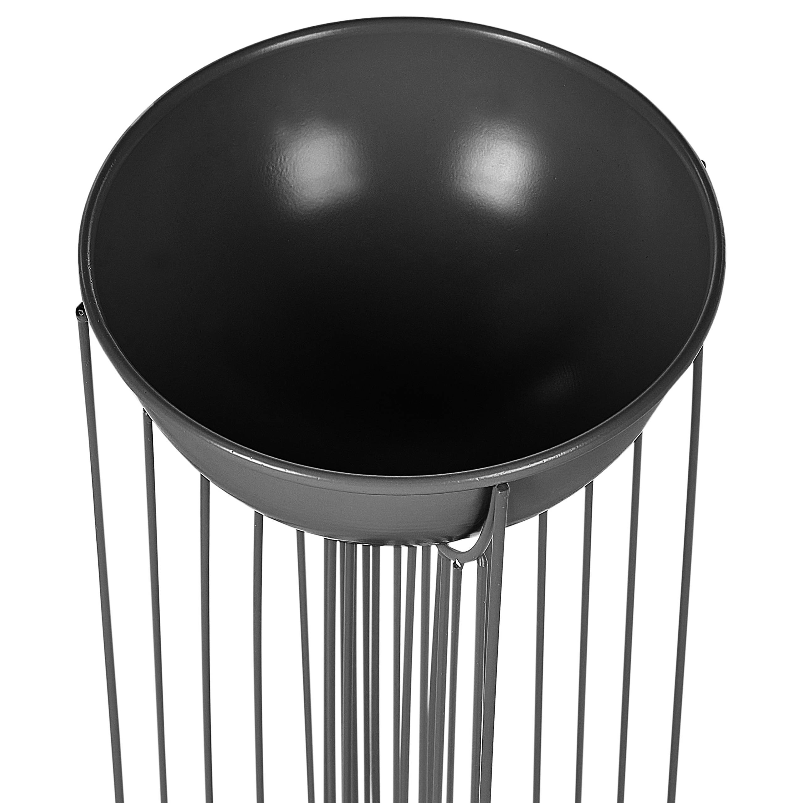 Cache-pot d'intérieur Métal Noir FICARIA - Beliani - Image 5