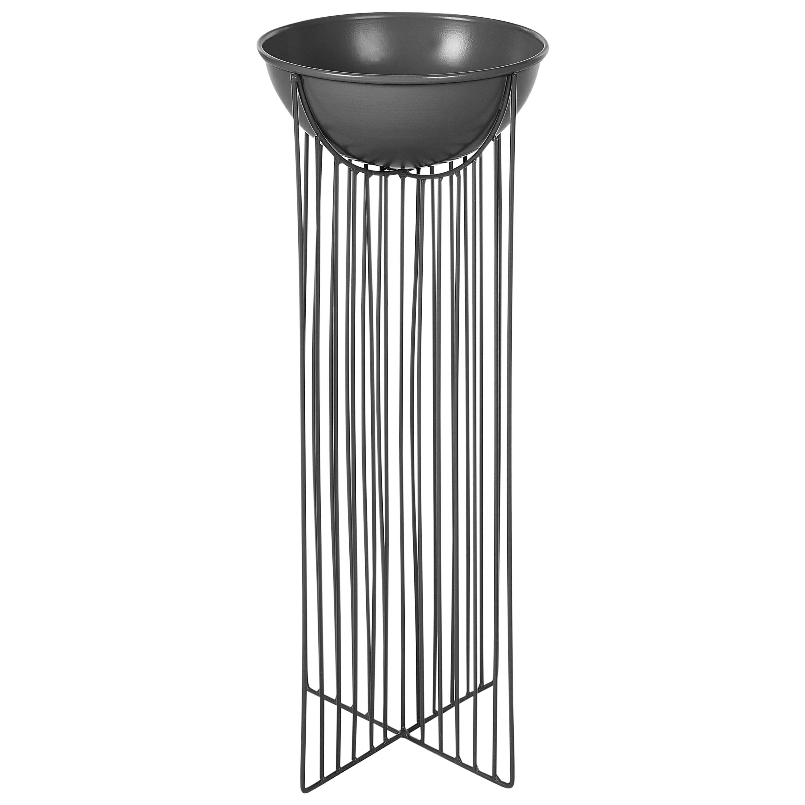 Cache-pot d'intérieur Métal Noir FICARIA - Beliani - Image 3
