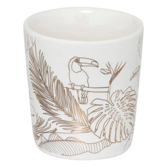 Lot de 4 Tasses à Café "Toucan" 10cl Blanc - Image 2