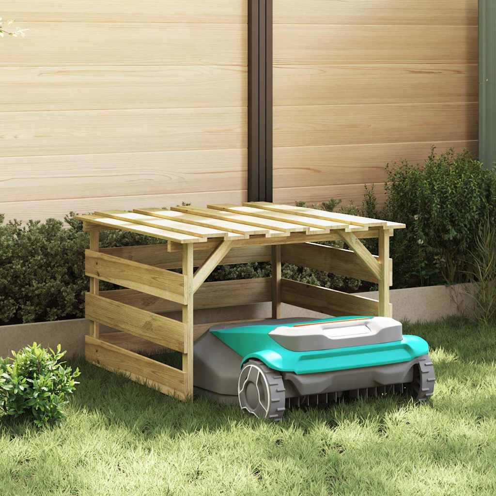 PANGIVO - Garage pour tondeuse à gazon bois de pin marron 84 x 80 x 56 cm - PANGIVO - Image 1