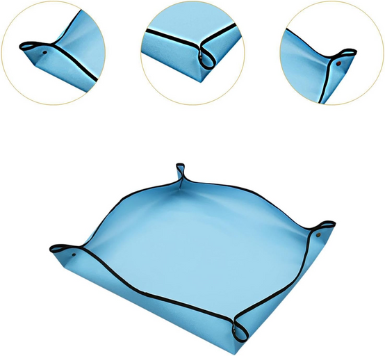 Tapis de Rempotage Bleu 32x32 cm - Protection Anti-Déversement pour Plantation et Transplantation - Lytech - Image 3