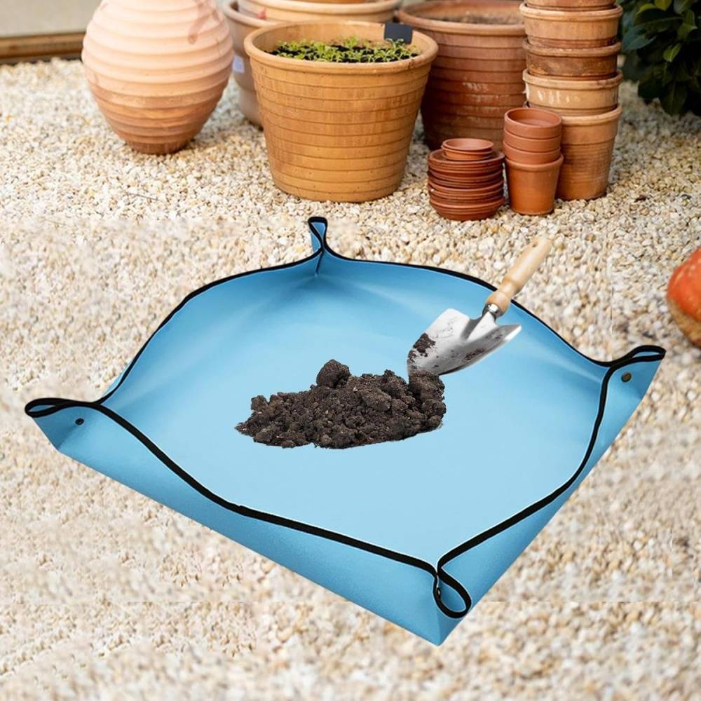 Tapis de Rempotage Bleu 32x32 cm - Protection Anti-Déversement pour Plantation et Transplantation - Lytech - Image 5