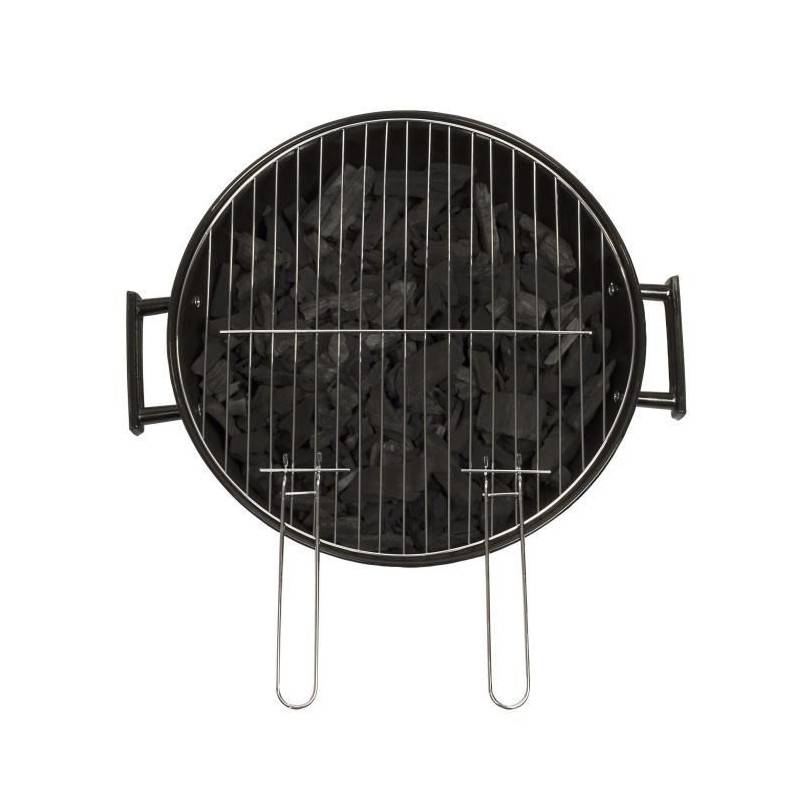 Livoo - Barbecue A Charbon - Livoo - Doc172k - ø41 Cm - Grille En Acier Chromé - Hauteur 69,5 Cm - Poignées - 2 Roues Crantées - Image 4