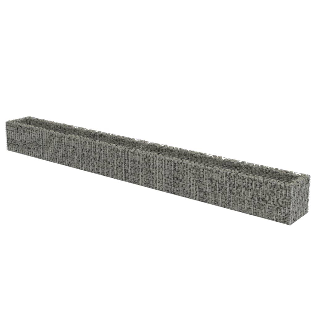 Helloshop26 - Jardinière lit surélevé plantes fleurs jardin à gabion acier galvanisé 540 x 50 x 50 cm - Imagen 2