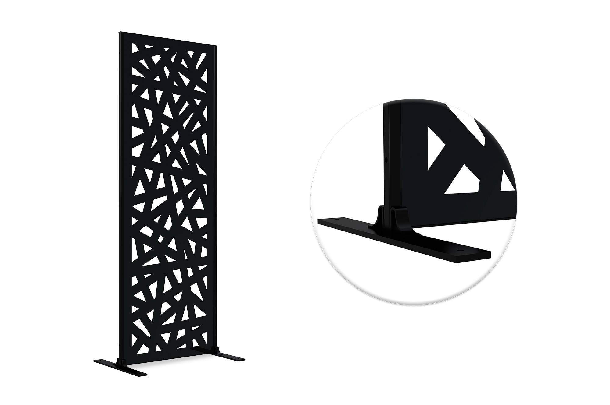 CASANOOV - Casanoov Lot de 2 panneaux décoratifs RUIVO noir H.160 cm motif intégral - Image 4