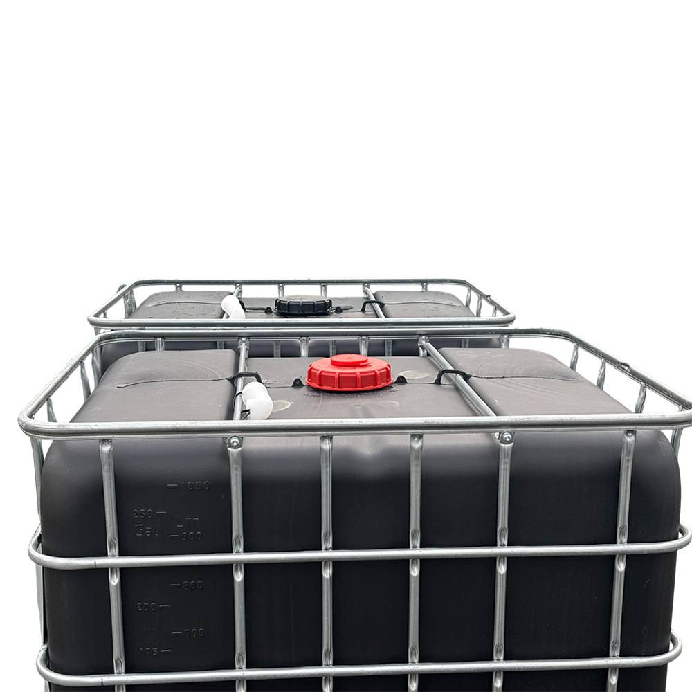 Cuve de stockage 1000l ibc poche rénovée grillage opaque noire-bouchon diamètre 22 cm - Image 4