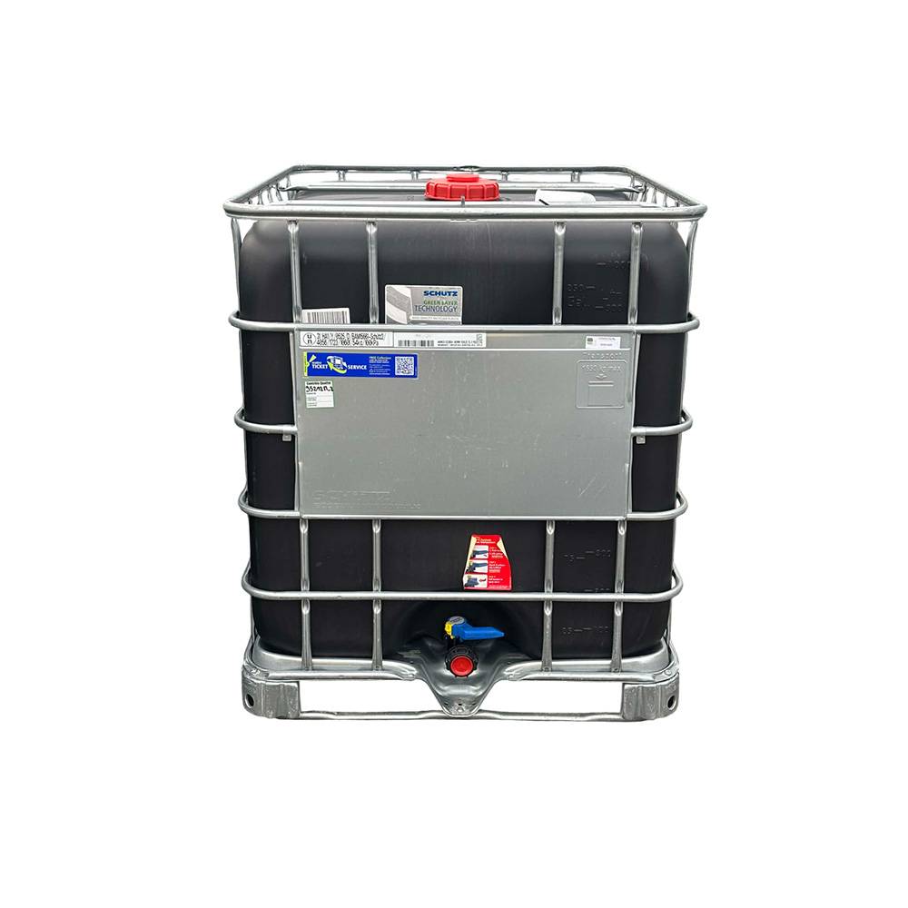 Cuve de stockage 1000l ibc poche rénovée grillage opaque noire-bouchon diamètre 22 cm - Image 1