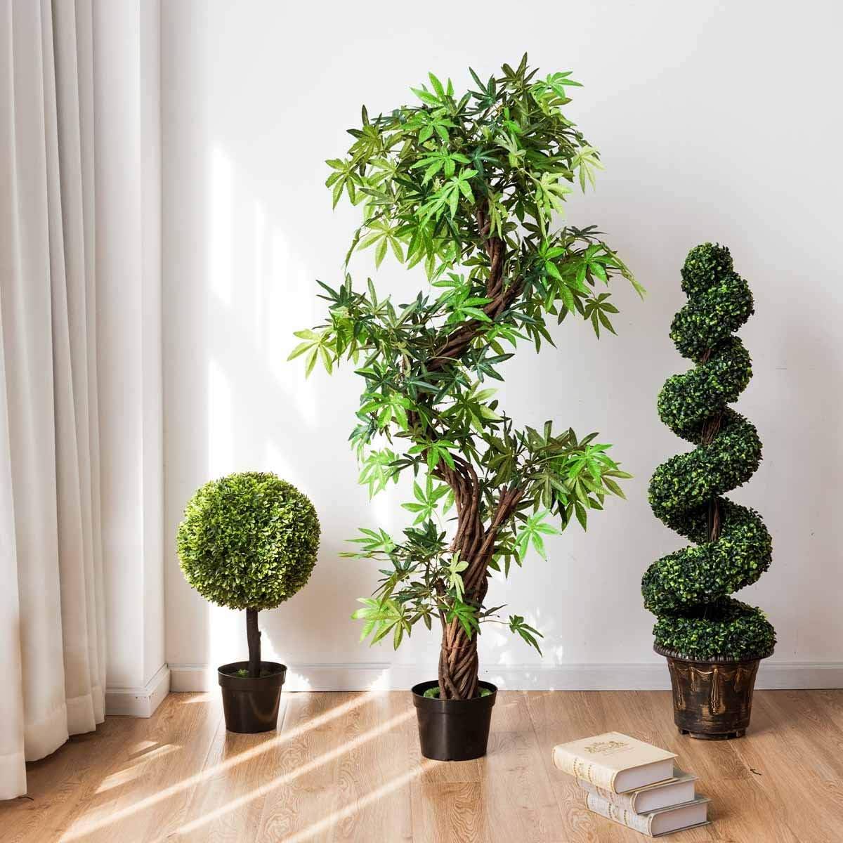 Arbre Artificiel Plante Artificielle en Pot Convient pour Intérieur ou Extérieur 160 cm - Image 6