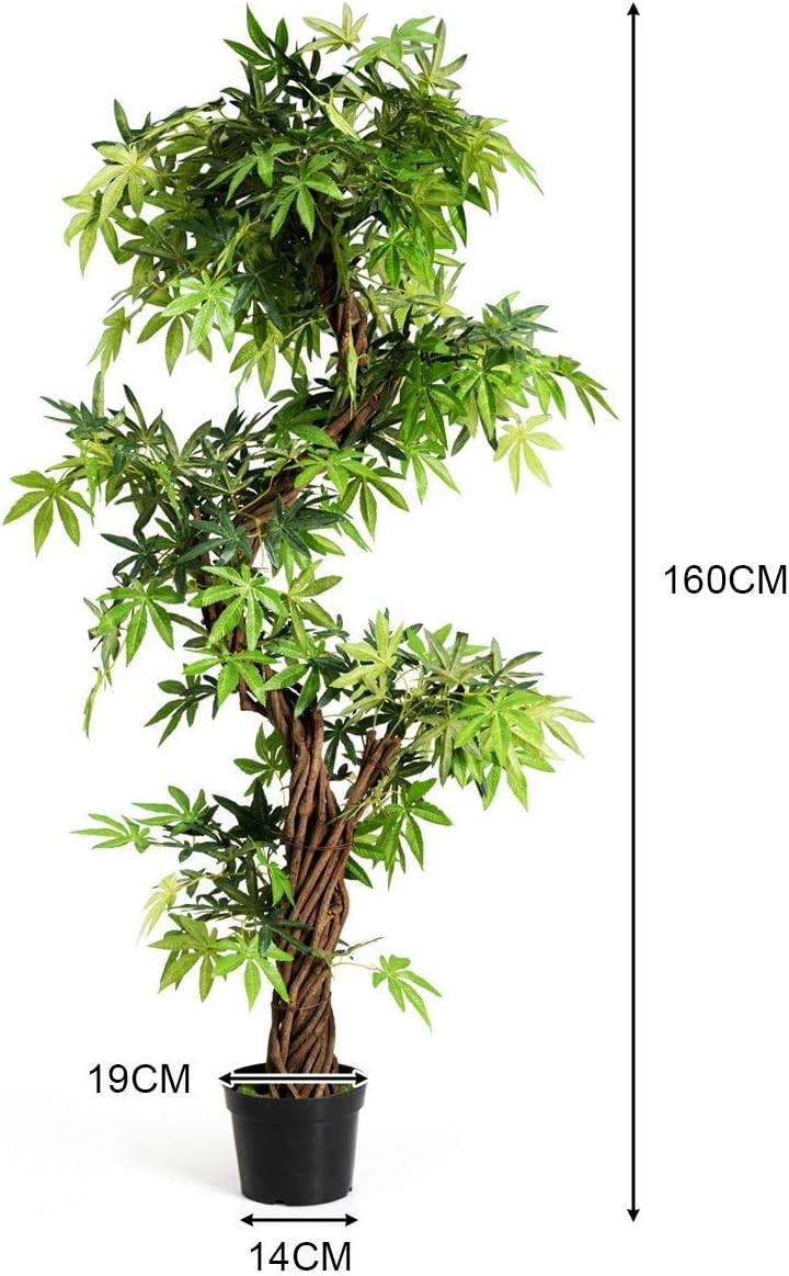 Arbre Artificiel Plante Artificielle en Pot Convient pour Intérieur ou Extérieur 160 cm - Image 4