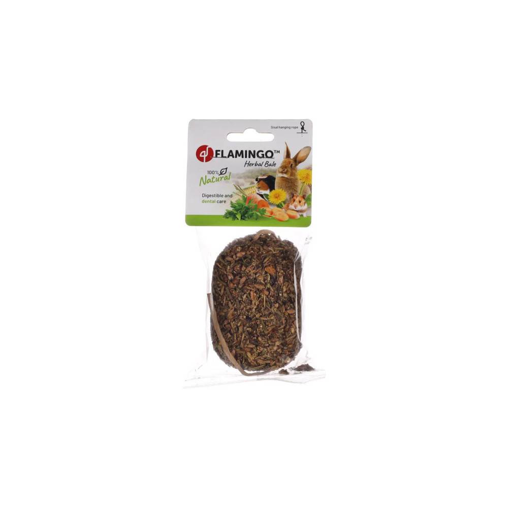 Flamingo - Friandises Balle d'herbes 60 g pour rongeur - Imagen 2