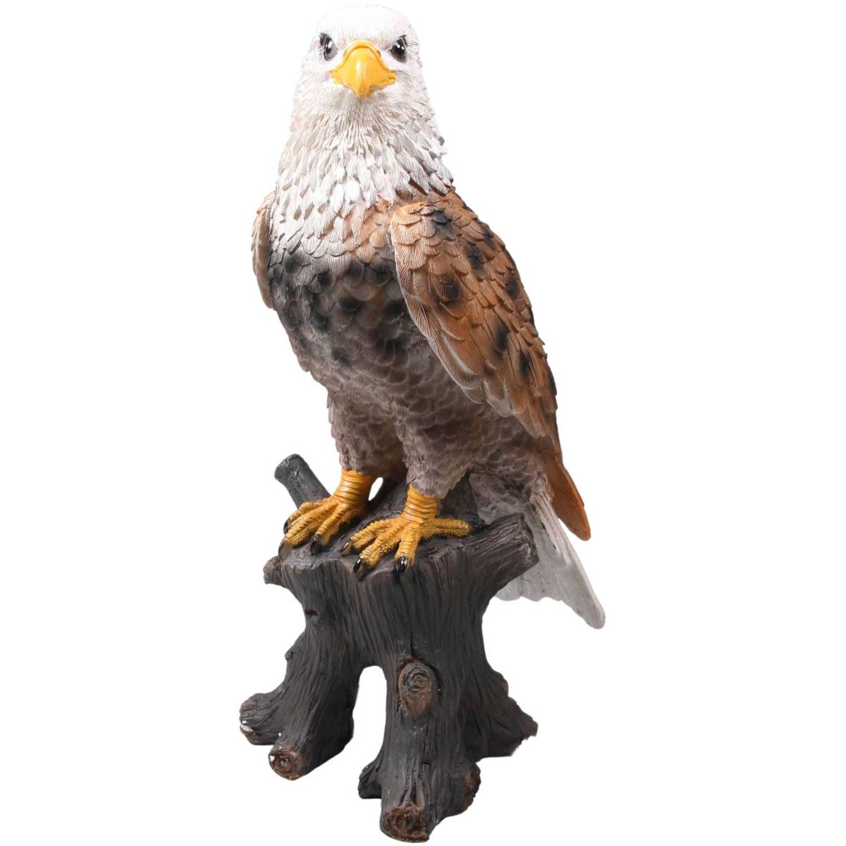 Farmwood Animals - Aigle en résine sur tronc Pygargue à tête blanche - Imagen 1