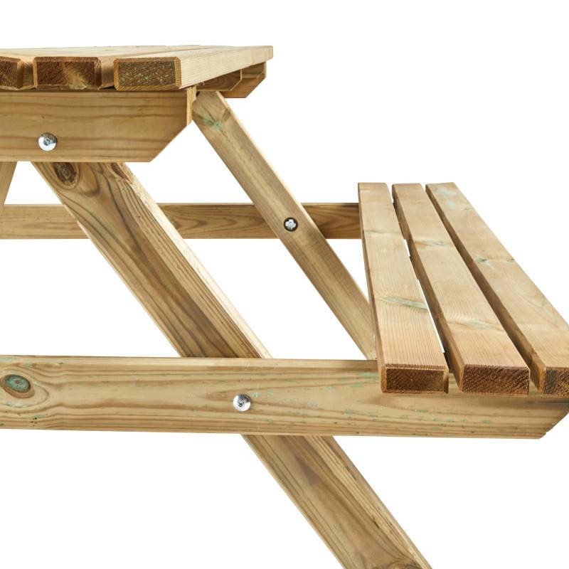 Forest Style - TABLE PIQUE NIQUE BOIS 150CM - Imagen 2
