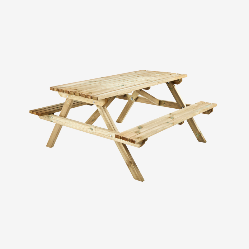 Cerland - TABLE PIQUE NIQUE BOIS 150CM