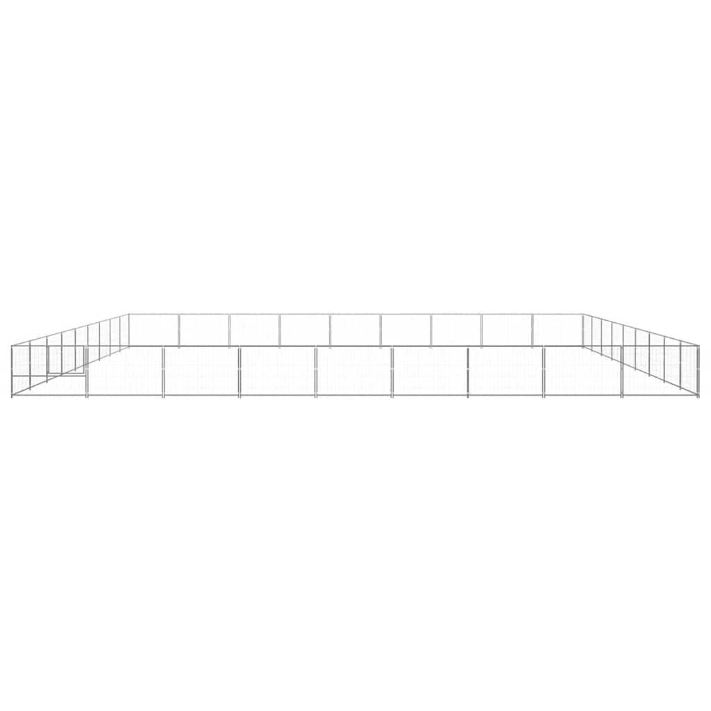 Vidaxl - Chenil Argenté 81 m² Acier vidaXL 3082195 - Imagen 6