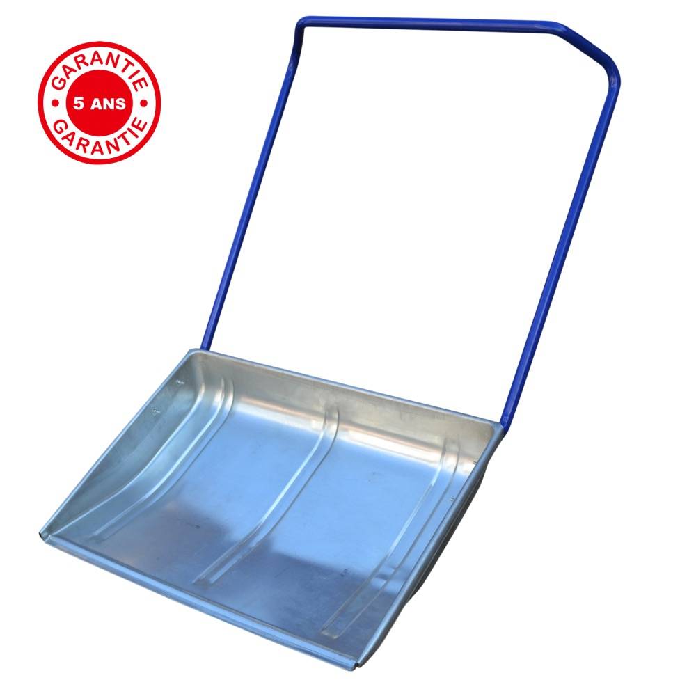Outils Perrin - Traineau à neige galva grand modèle 600 x 800 manche ergo, outil pour le déneigement Outils Perrin