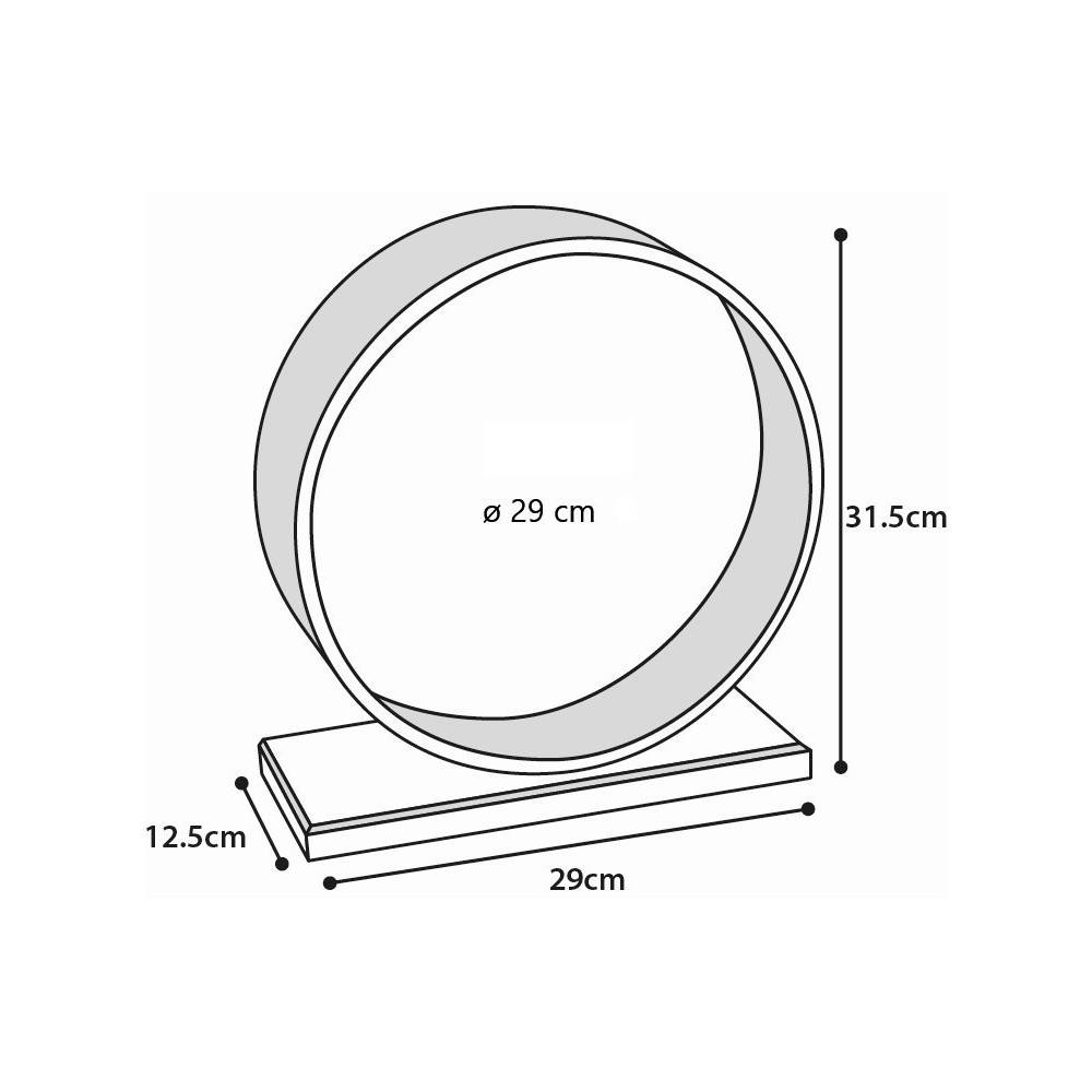 Roue d'exercice Bogie en bois 29 cm pour rongeur - Image 3
