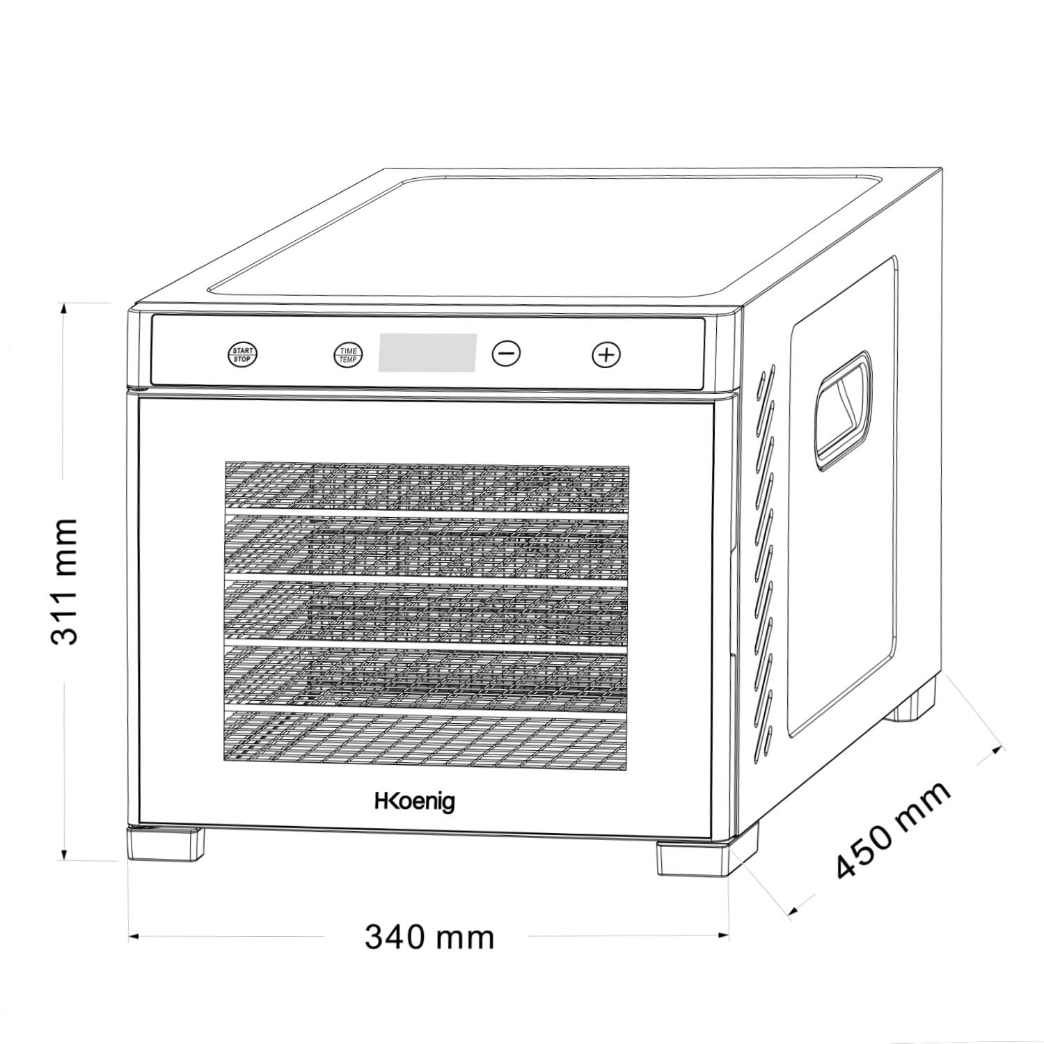 H.Koenig - Déshydrateur alimentaire - DSY900 H.Koenig - Imagen 6