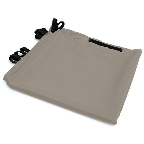 Lot de 2 rideaux pour pergola taupe 3 et 4 M panneaux muraux avec fermeture éclair - Image 2