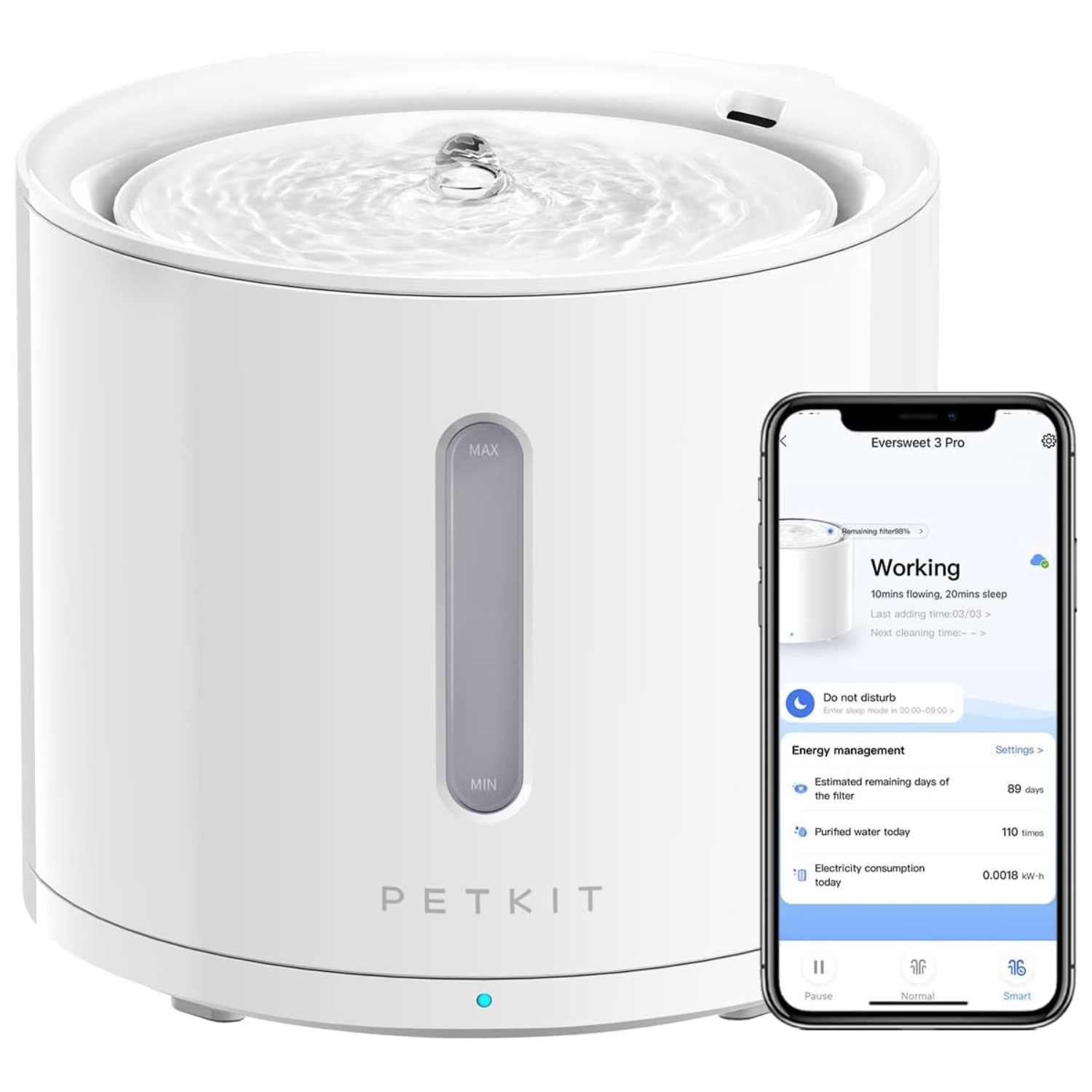 Petkit - EVERSWEET Solo 2.0 fontaine a eau connectée pour animaux 2L PETKIT - Imagen 1