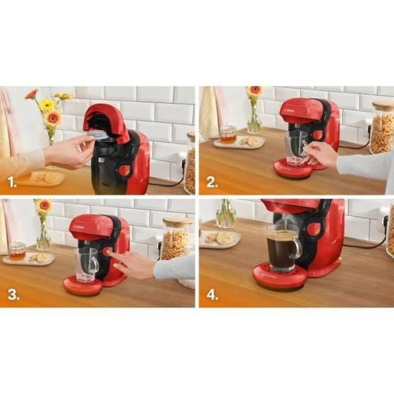 Bosch - Machine a Cafe multi-boissons - BOSCH - TASSIMO - T11 Style rouge - 1400 W - Image 4