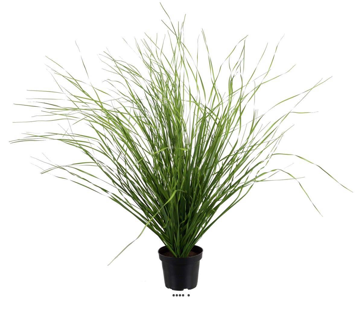 Artificielles - Herbe folle factice touffe en pot H60cm D65cm très dense et aérienne - Imagen 1