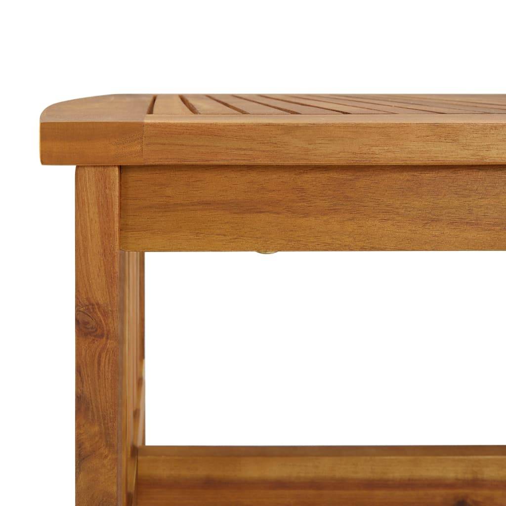 Helloshop26 - Salon de jardin meuble d'extérieur ensemble de mobilier 5 pièces bois d'acacia solide - Imagen 6