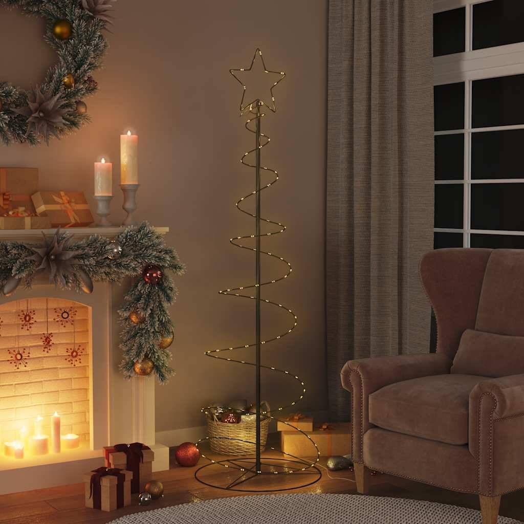 Sapin de Noël Cône Lumineux 180cm Spirale LED 8 Modes pour Jardin Extérieur – ComfortXL Outdoor Living - Image 1