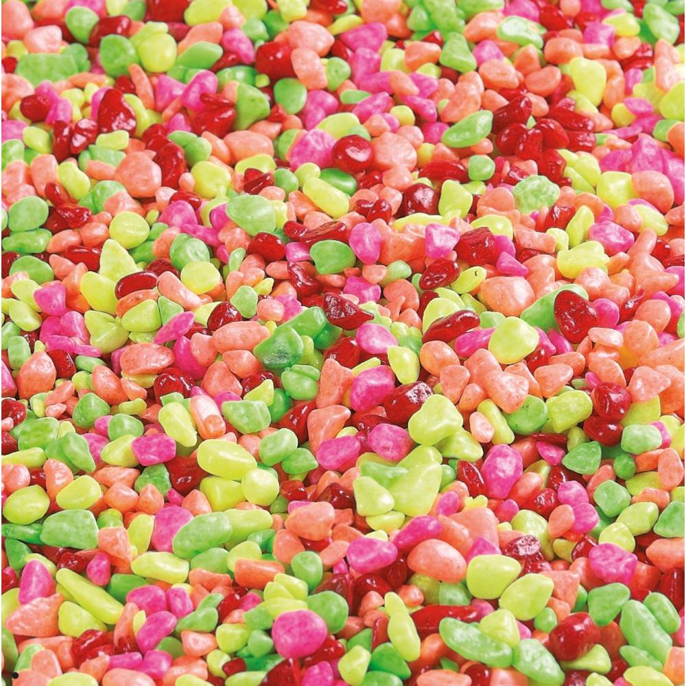Flamingo - Gravier Neon rainbow mix 1kg pour aquarium - Imagen 2