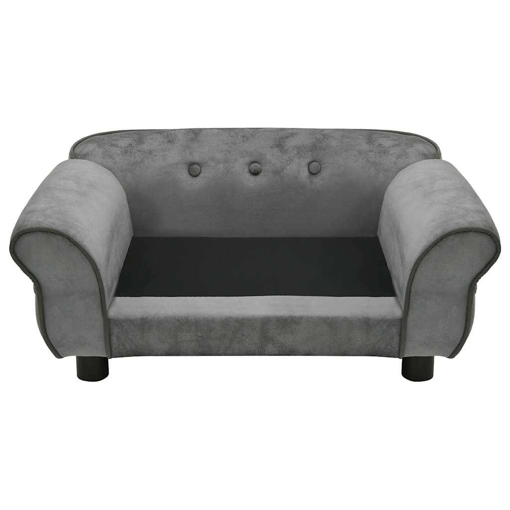 Canapé pour petit chien en peluche douce pour salon Gris Foncé 72x45 cm – ComfortXL Pet Living - Image 6
