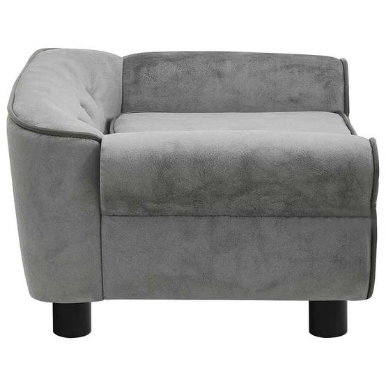 Canapé pour petit chien en peluche douce pour salon Gris Foncé 72x45 cm – ComfortXL Pet Living - Image 7