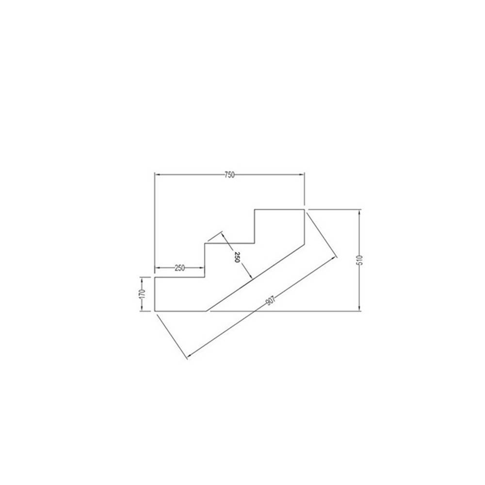 Escalier Bois Exterieur - 3 Marches - Largeur : 80 cm - Marches découpables - Sans Contremarches - Pin du Nord - Imagen 7