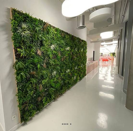 Plaque de feuillage artificiel pour mur végétal extérieur 100 x 100 cm - Image 2