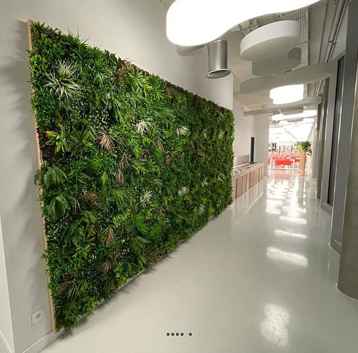 Plaque de feuillage artificiel pour mur végétal extérieur 100 x 100 cm - Image 2