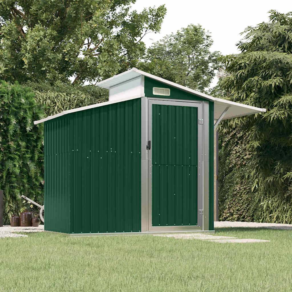 Vidaxl - Abri de Jardin Vert 270x130x208,5 cm Métal Galvanisé 2.6m² vidaXL 316242