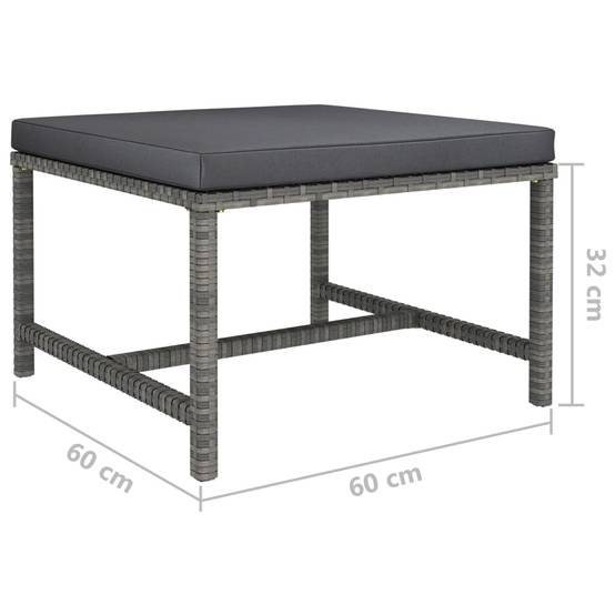 Mobilier de Détente Jardin 12 Pièces Résine Tressée Tissage Manuel Coussins Épais Configuration Libre Gris – ComfortXL Outdoor Living - Image 8