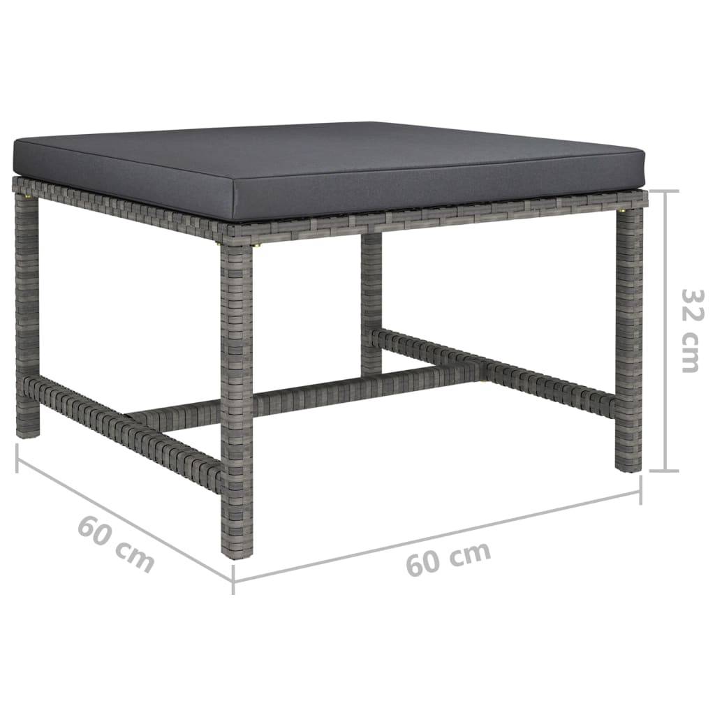 Mobilier de Détente Jardin 12 Pièces Résine Tressée Tissage Manuel Coussins Épais Configuration Libre Gris – ComfortXL Outdoor Living - Image 8
