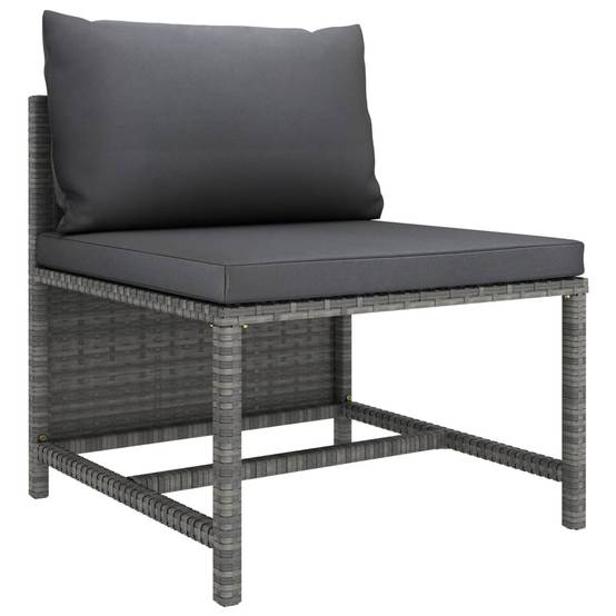 Mobilier de Détente Jardin 12 Pièces Résine Tressée Tissage Manuel Coussins Épais Configuration Libre Gris – ComfortXL Outdoor Living - Image 5