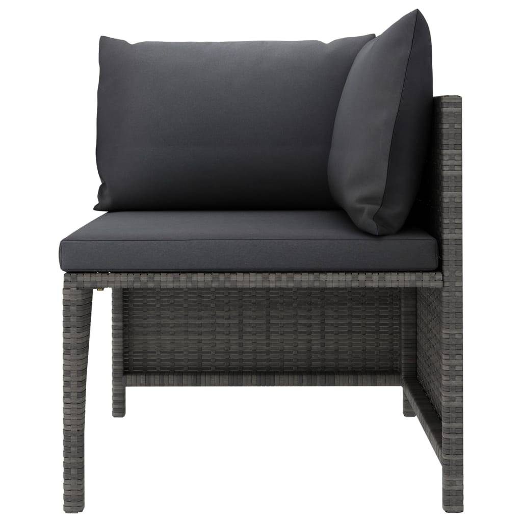 Mobilier de Détente Jardin 12 Pièces Résine Tressée Tissage Manuel Coussins Épais Configuration Libre Gris – ComfortXL Outdoor Living - Image 9