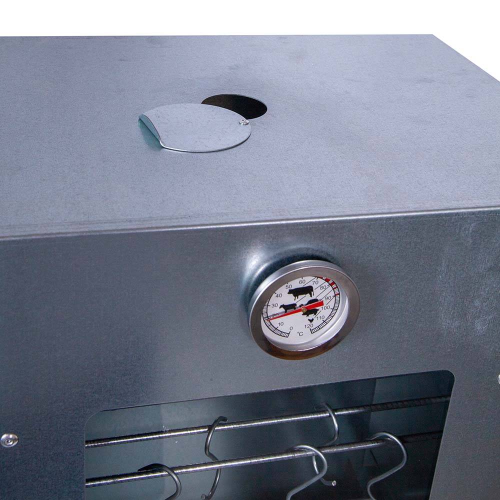 Ukal - Fumoir 3 niveaux avec porte vitrée, h 80 cm - Image 2