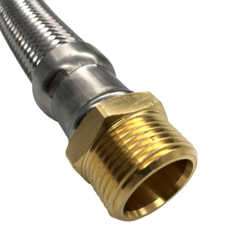 Flexible droit Ø24mm raccordement Mâle - Femelle 1'' Longueur 100cm - Image 3
