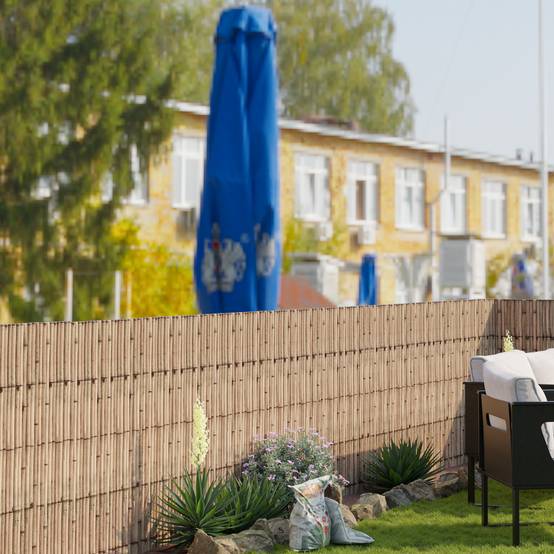 Casa.Pro - Canisse en roseau Allzio 500 x 100 cm casa.pro - Imagen 2